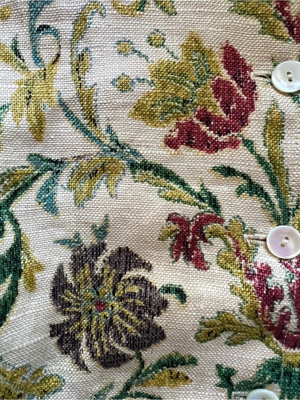 John Meyer of Norwich Vintage Floral Button Front Jacket - Picture 7 of 9